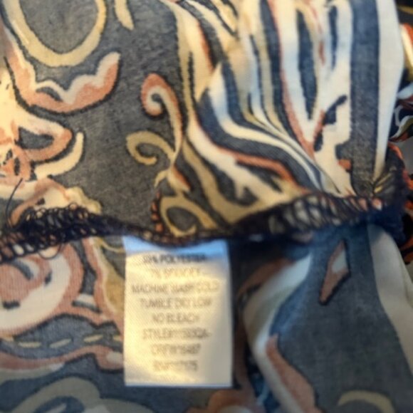 La Vanya Multi-color 3/4 sleeves Paisley dress, size 1X - Picture 5 of 5